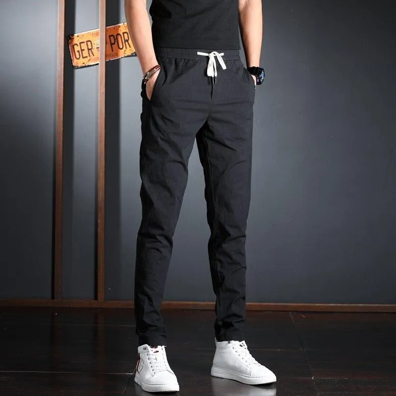 Men's Summer Elastic Waist Casual Pants